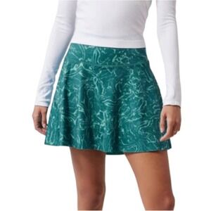 Athleta Ace Printed Tennis Skort‎ 3X Green Marble Athletic Skirt